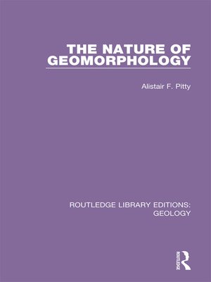 cover image of The Nature of Geomorphology